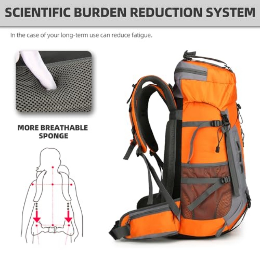 60L Hiking Backpack for Men an – обзор и цена Hiking Backpack Waterproof