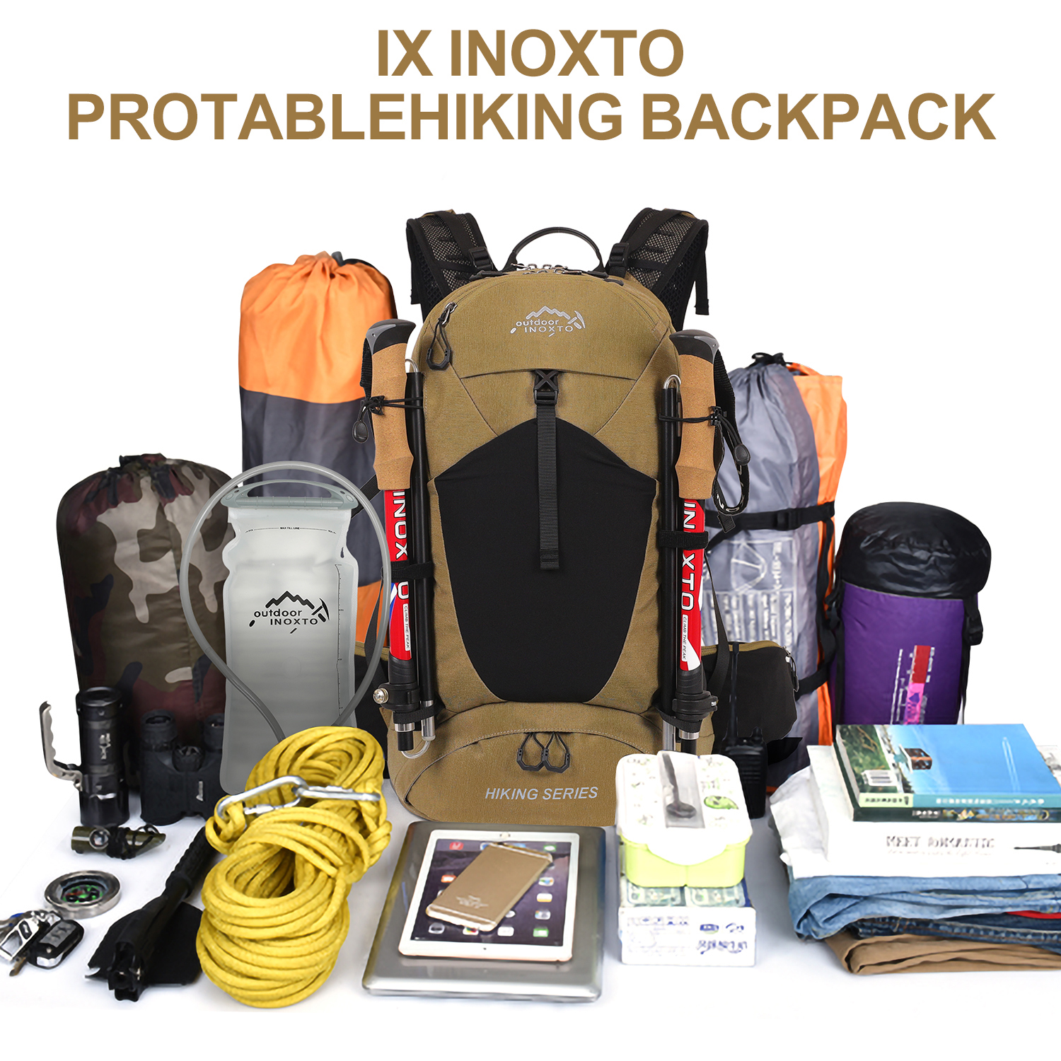 Mountaineering backpack 35 lit – обзор и цена Foldable Backpack Small