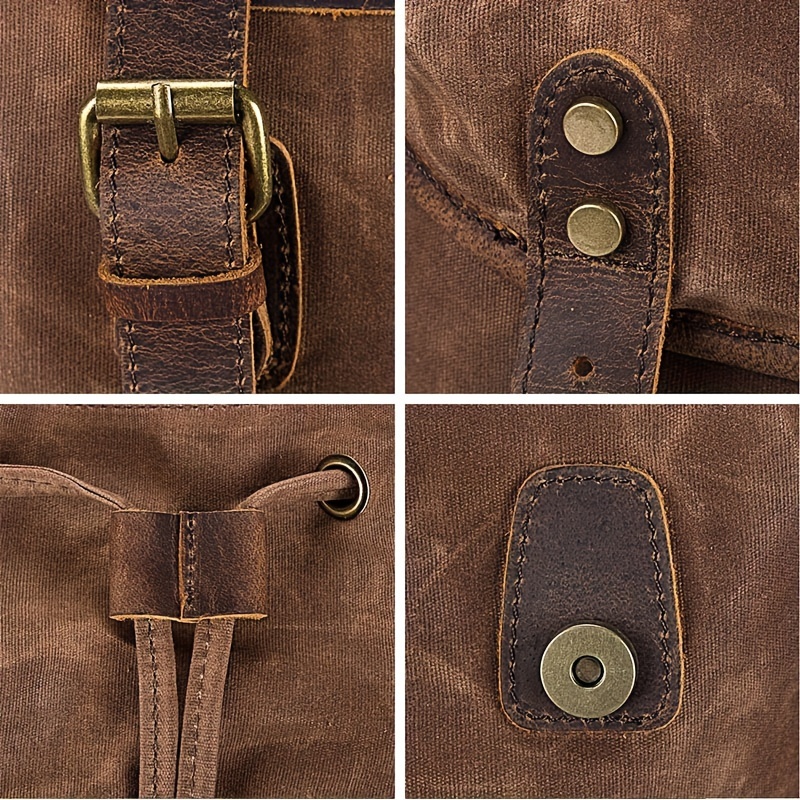 Vintage Men'S Leather Backpack – обзор и цена Canvas Backpack Casual