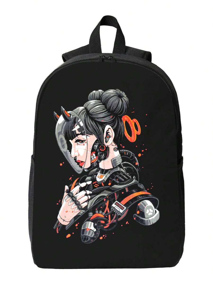 Cyberpunk Cyborg Girl Waterpro – обзор и цена Travel Backpack Anti Theft