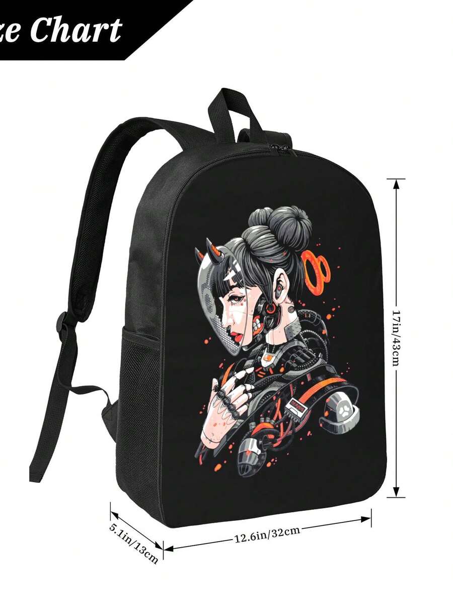 Cyberpunk Cyborg Girl Waterpro – обзор и цена Travel Backpack Anti Theft