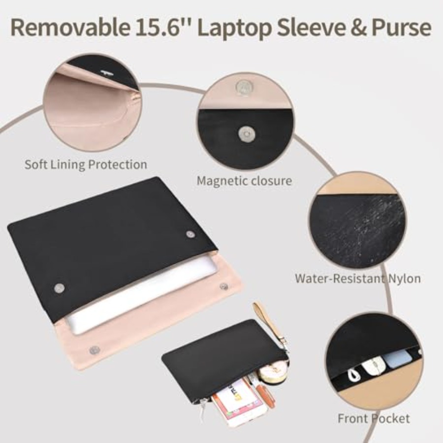 ESTARER Women's Laptop Leather – обзор и цена Laptop Sleeve Removable
