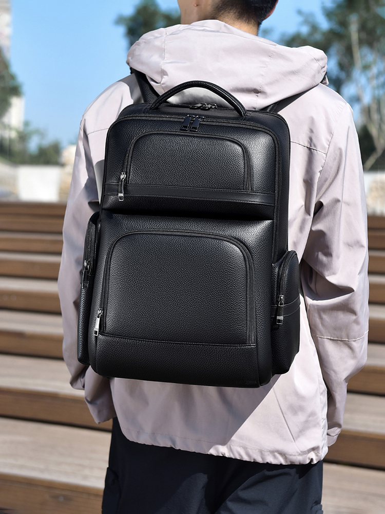 Men's Fashion Backpack PU Leat – обзор и цена Laptop Backpack 15.6