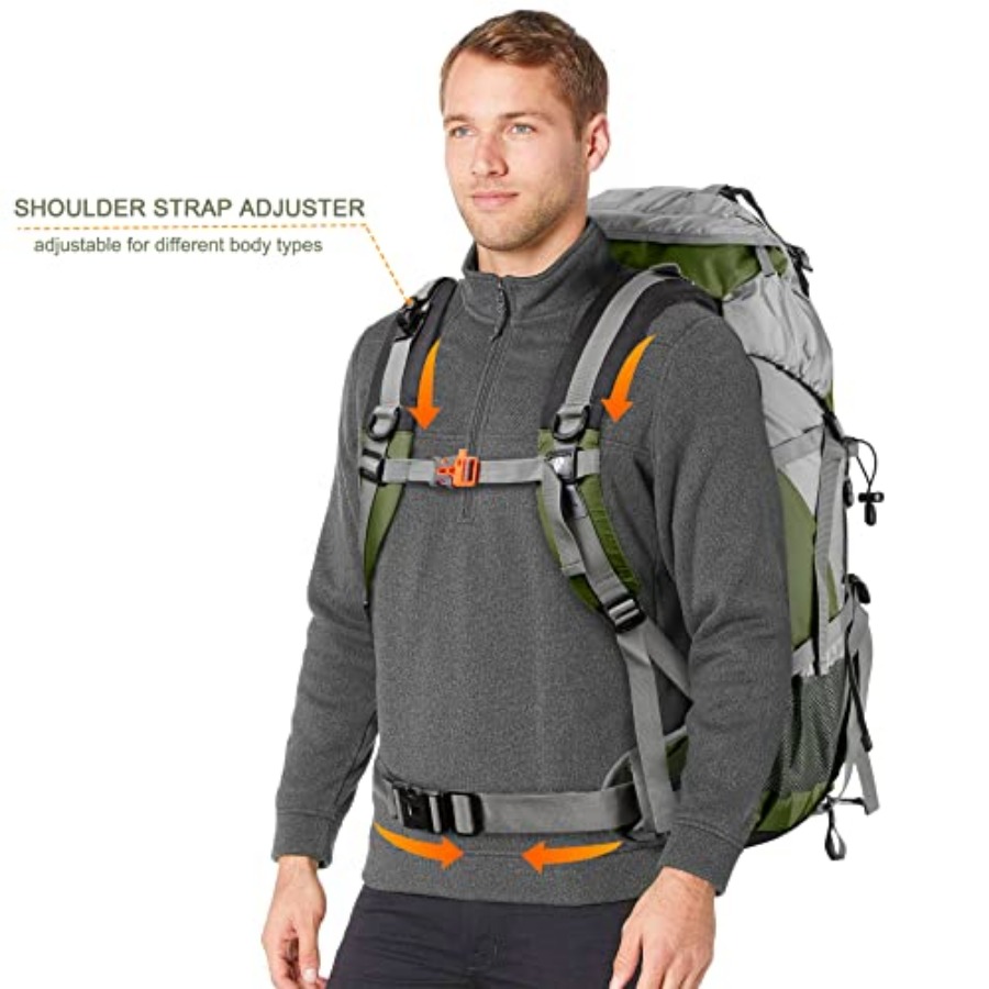 Loowoko 50L Hiking Backpack, W – обзор и цена Hiking Backpack Waterproof