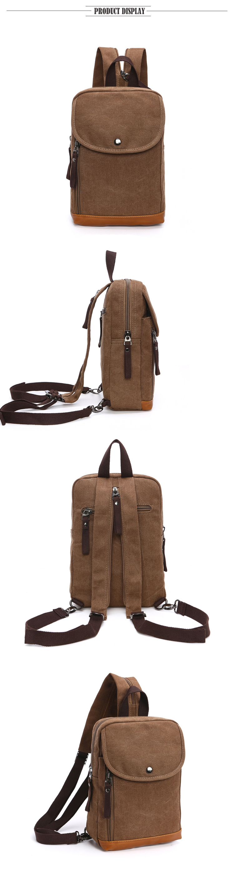 Men's Canvas Mini Backpack Men – обзор и цена Sling Backpack Shoulder