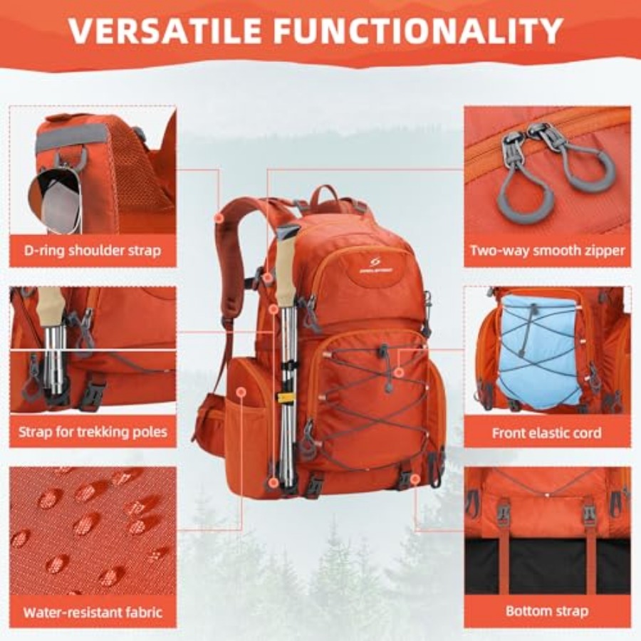 Hiking Backpack, 40L Waterproo – обзор и цена Hiking Backpack Waterproof
