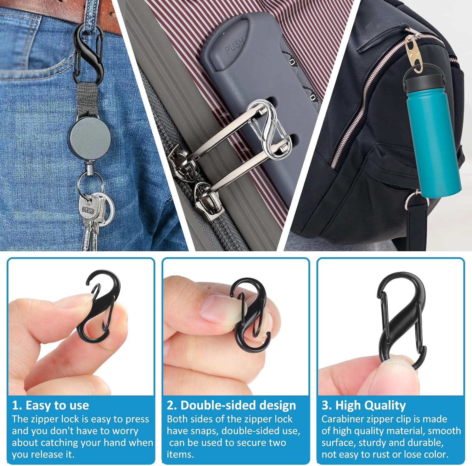 Lock Combo, Total 21PCS Clips  – обзор и цена Backpack Lock Combo