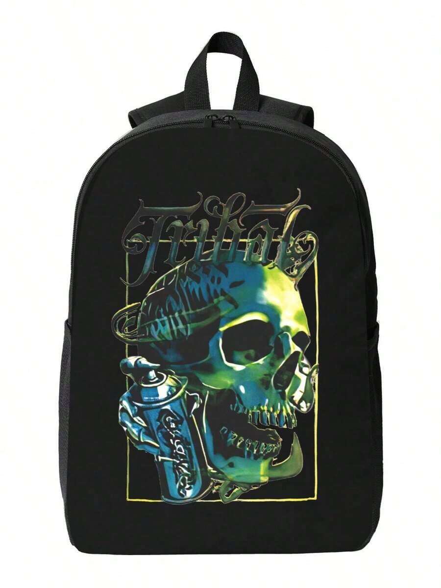 Graffiti Skull Waterproof Back – обзор и цена Travel Backpack Anti Theft