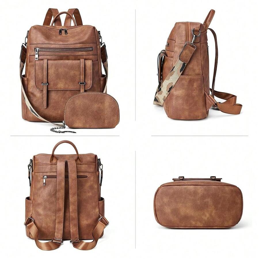 Women Fashion Vintage Brown PU – обзор и цена Fashion Backpack Women