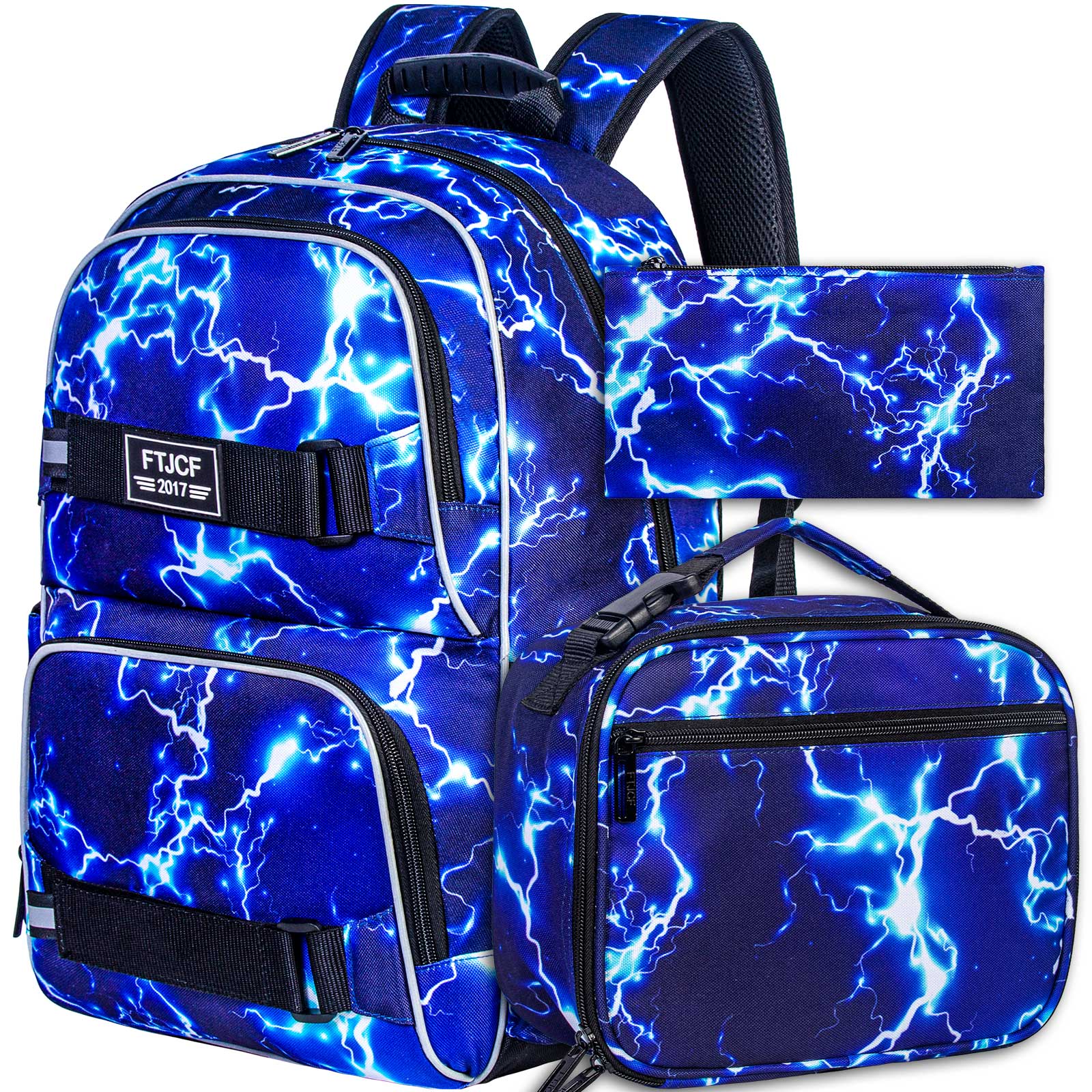 3PCS Lightning boys Backpack,  – обзор и цена School Backpack Teen