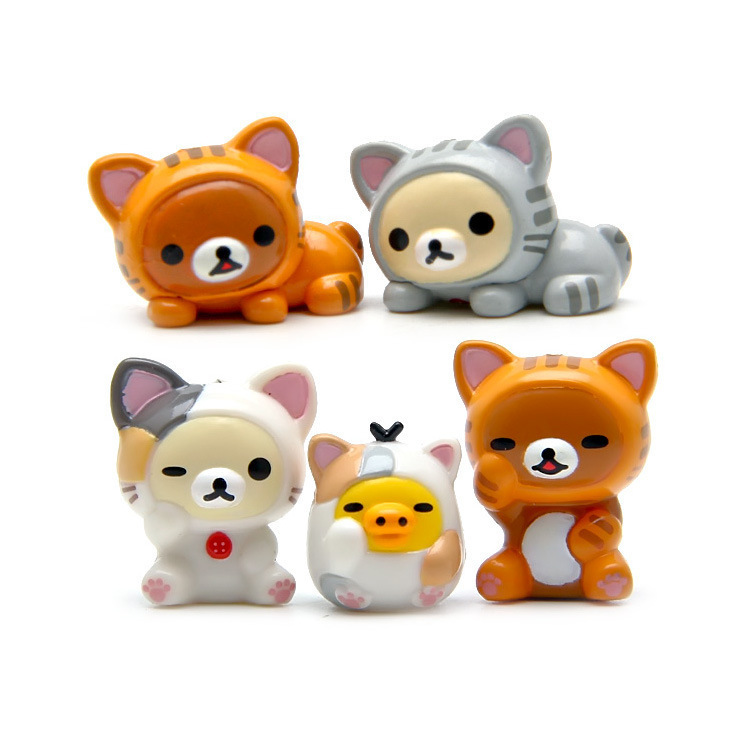 5pcs Rilakkuma Action Figures  – обзор и цена Mini Backpack Purse